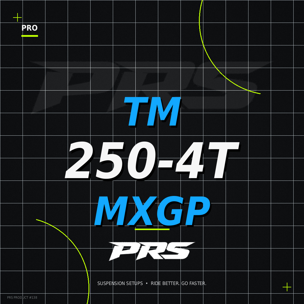 PRS TM 250-4T MXGP suspension setup